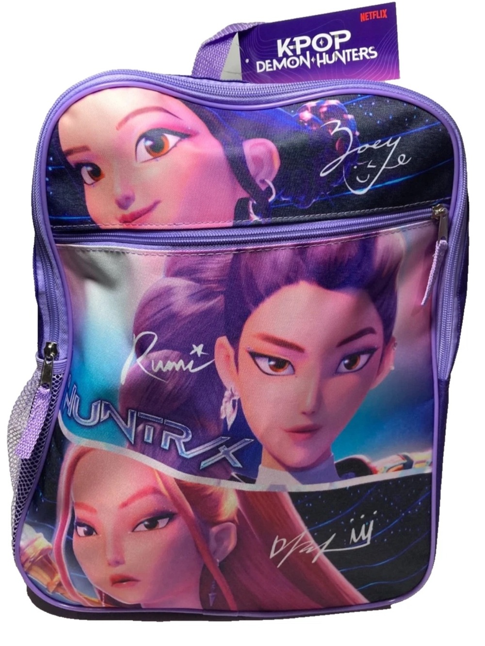 K-Pop Demon Hunters Purple Character Backpack